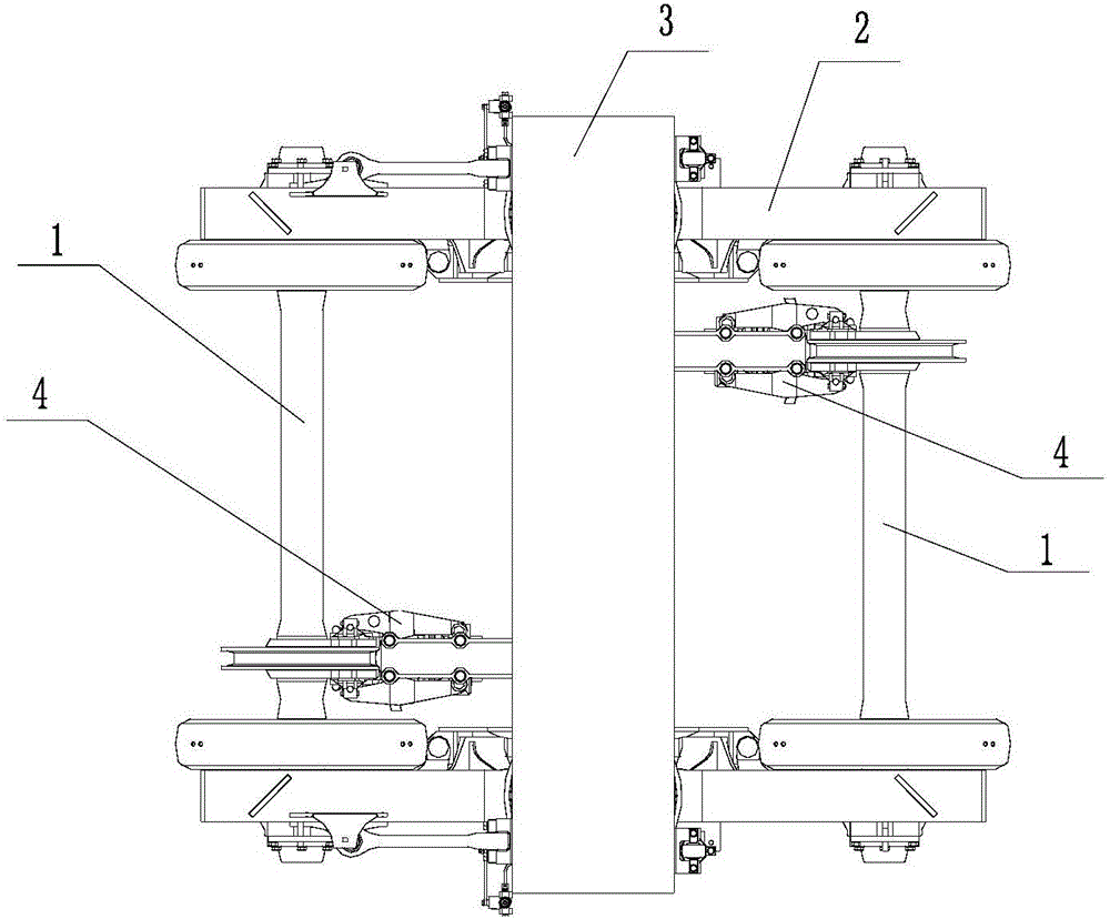 Power bogie and light rail vehicle