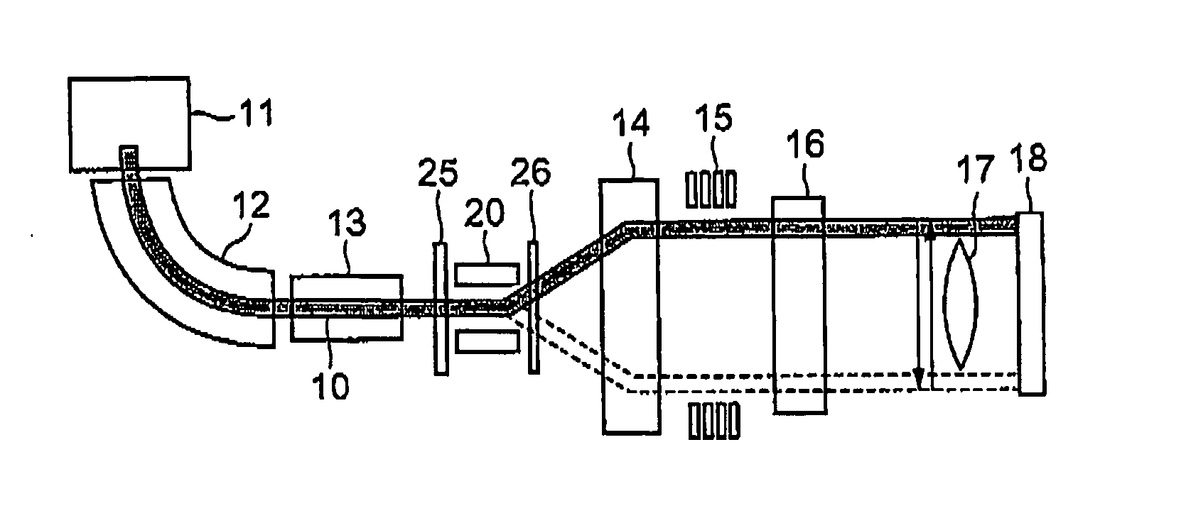 Beam deflecting method, beam deflector for scanning, ion implantation method, and ion implantation system