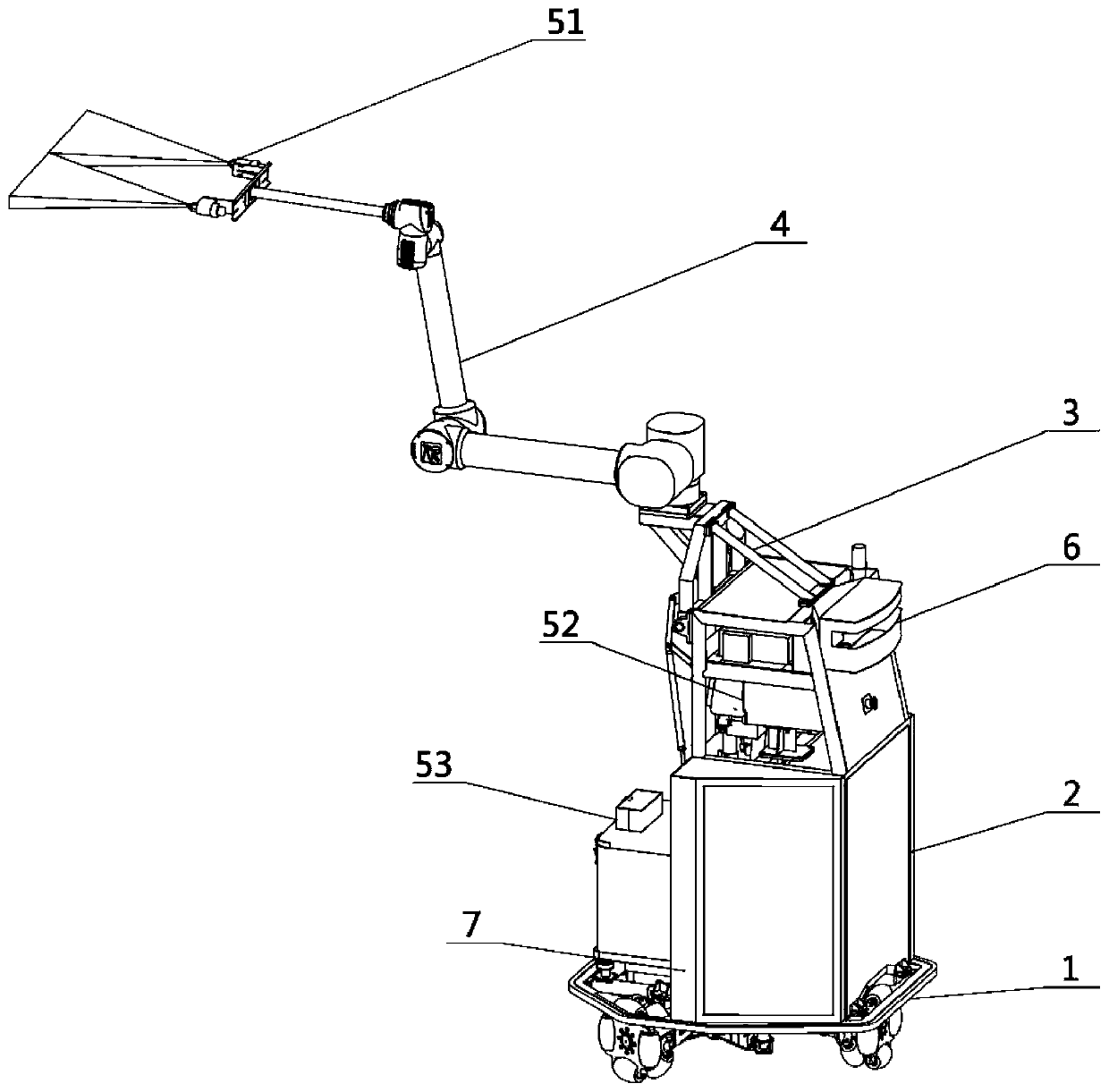 Spraying robot