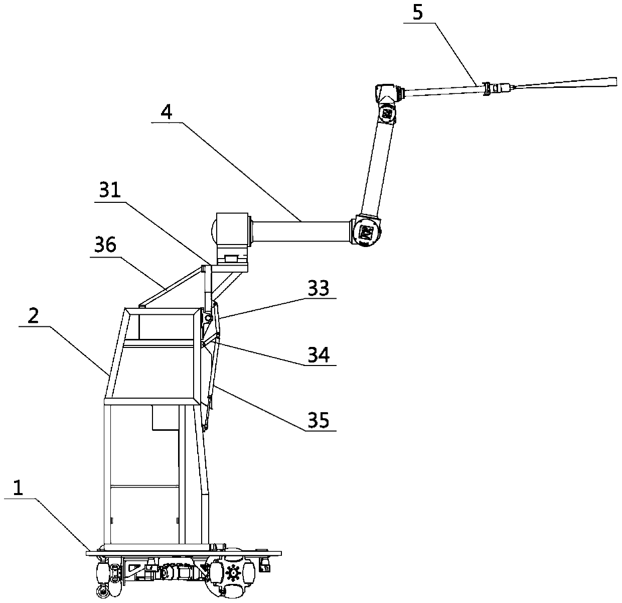 Spraying robot