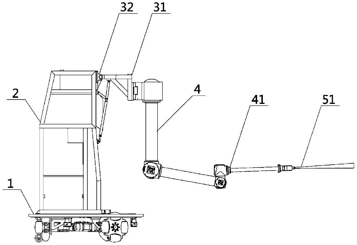 Spraying robot