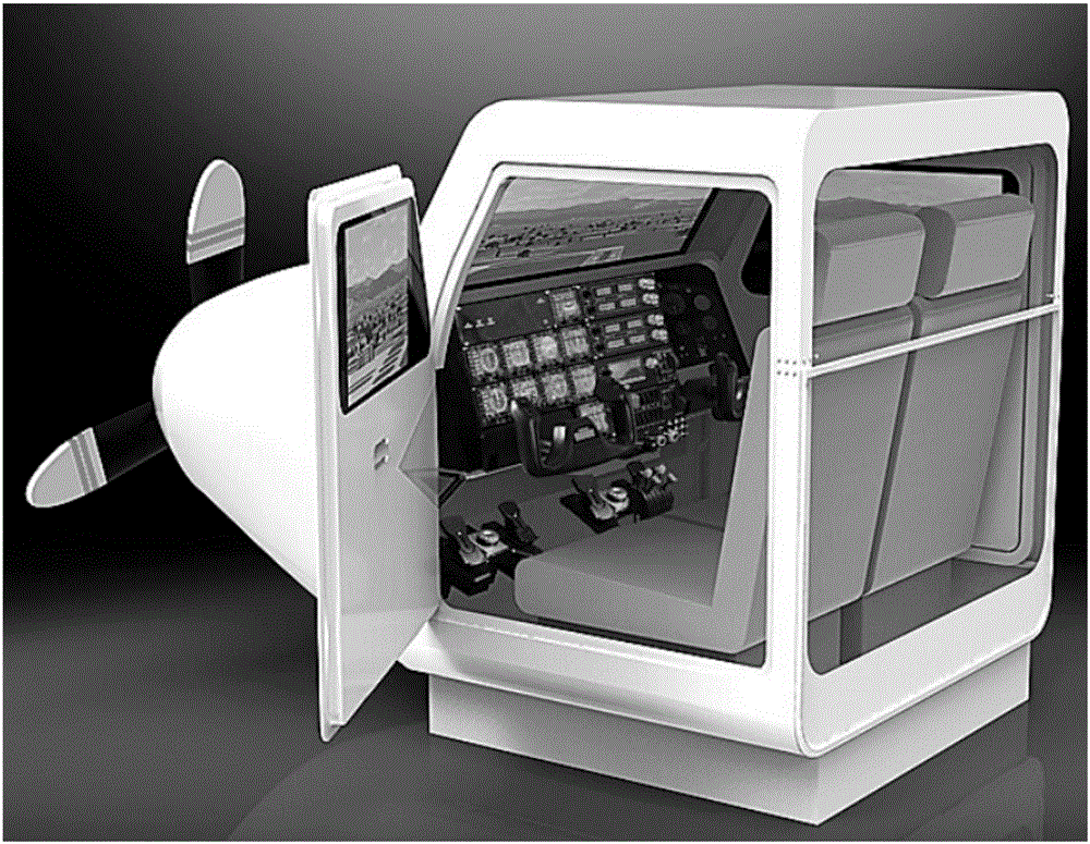 Test system and test method for simulated flight operation based on sight track