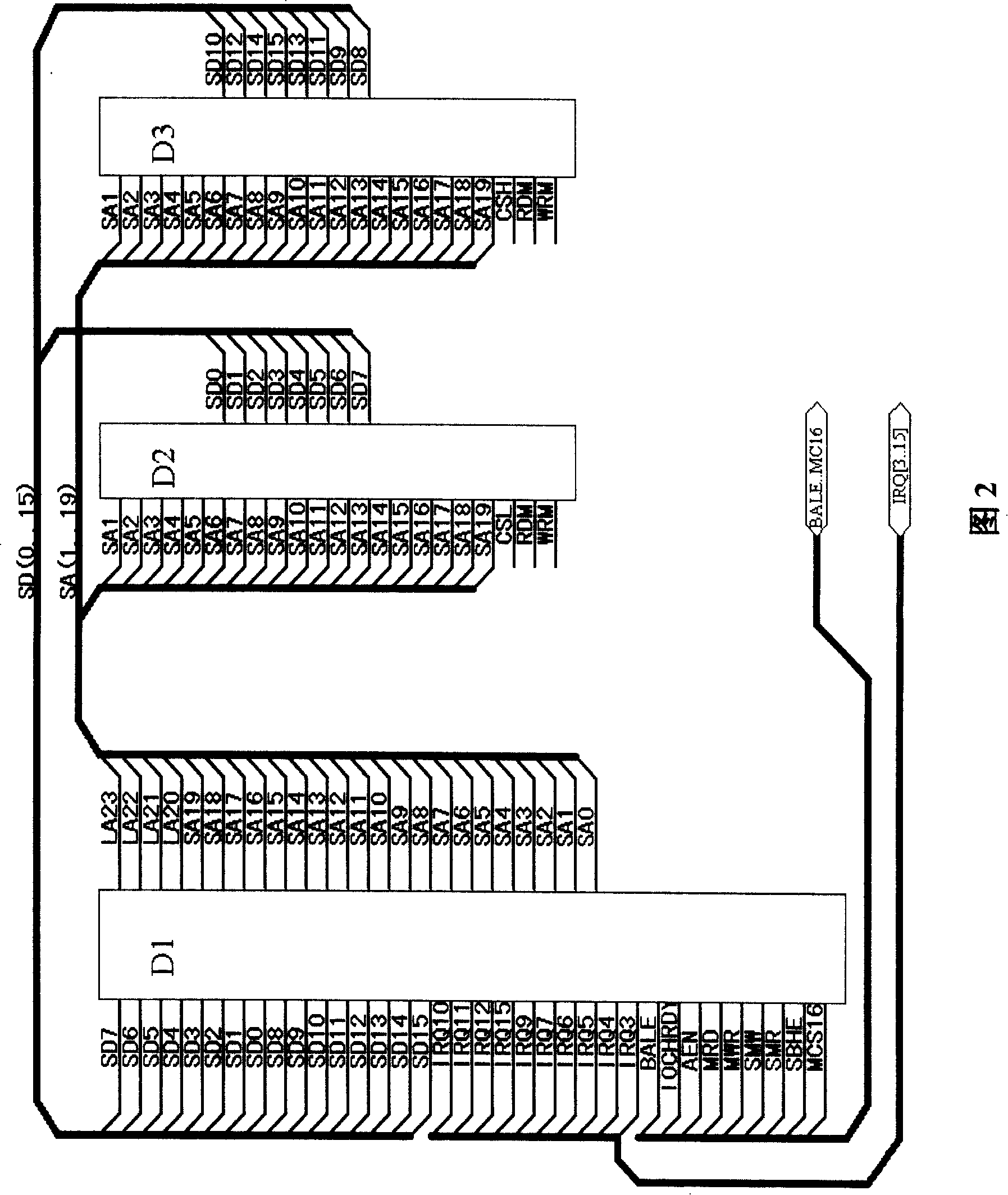 Integral device for data storage and on spot bus communication