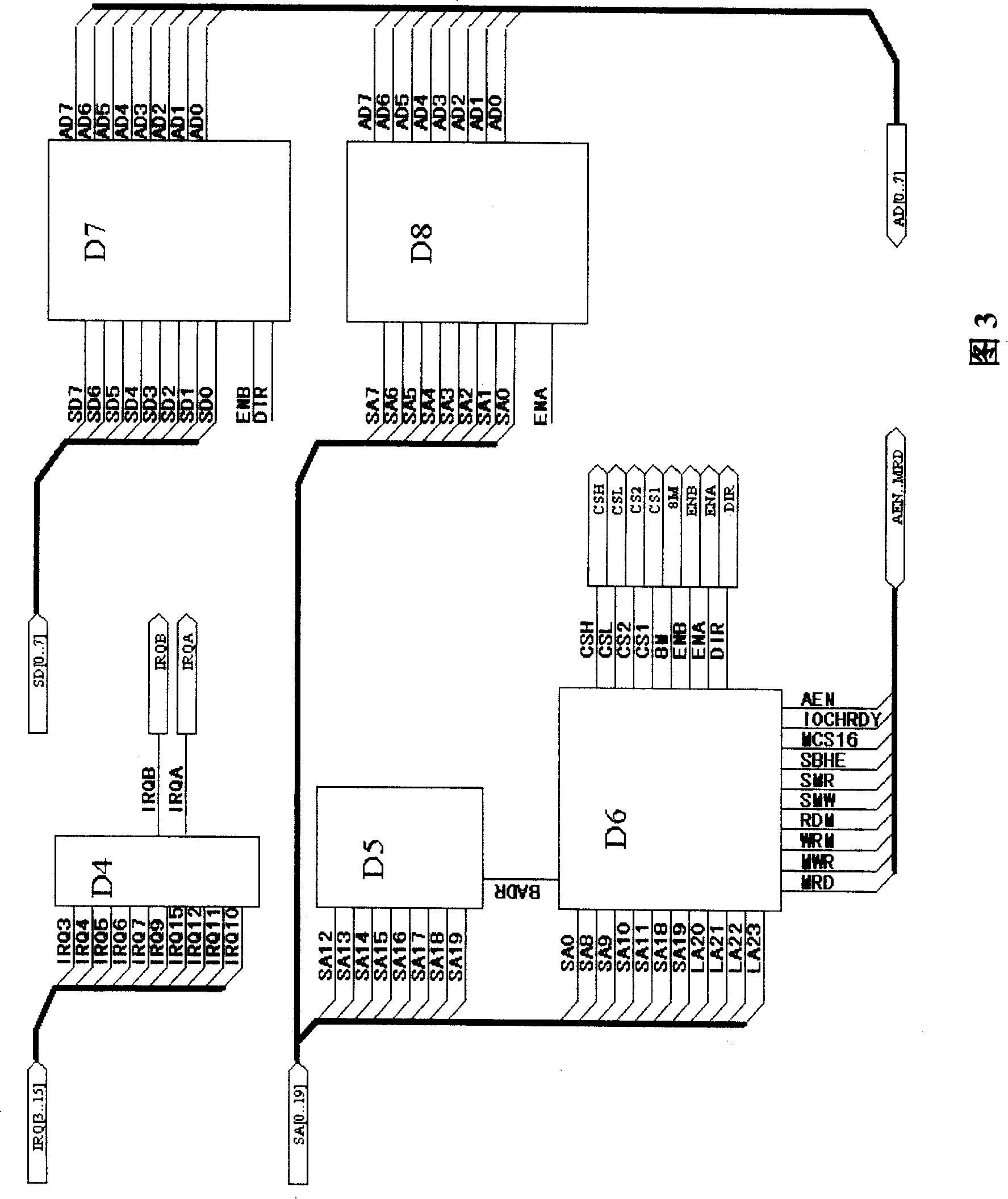 Integral device for data storage and on spot bus communication