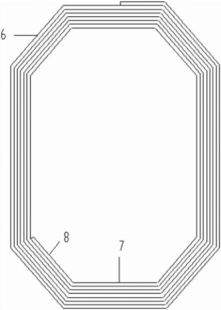 Continuously wound single-phase large iron core and manufacturing method thereof