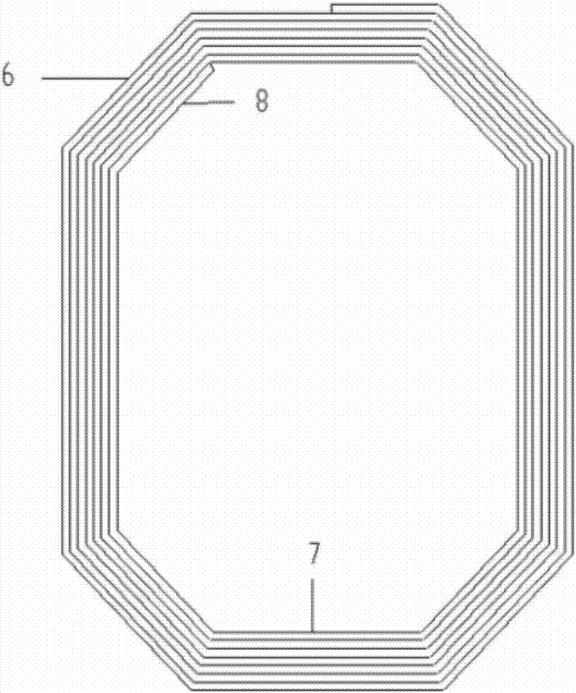 Continuously wound single-phase large iron core and manufacturing method thereof