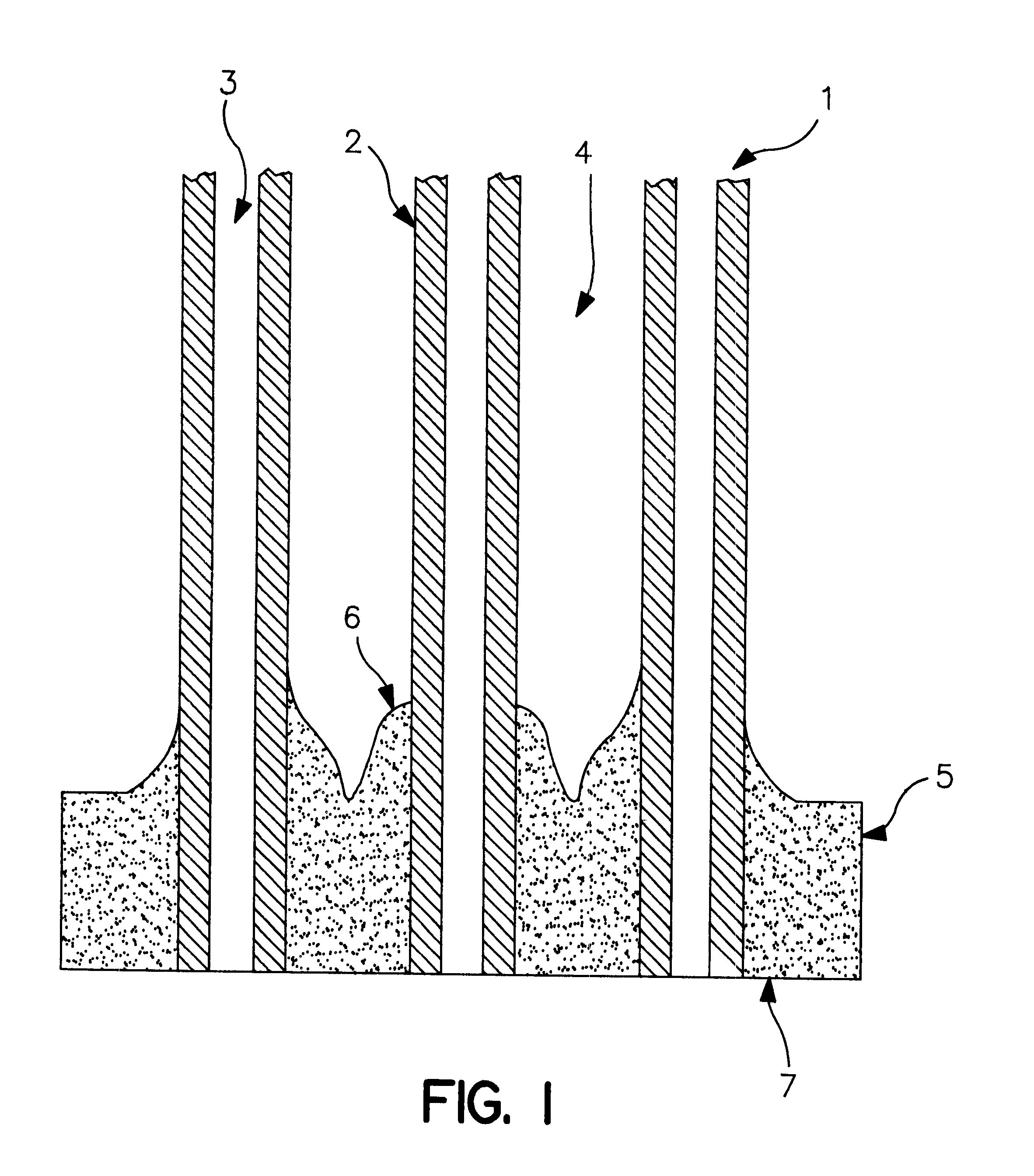 Hollow fiber membrane tubesheets of variable epoxy composition and hardness