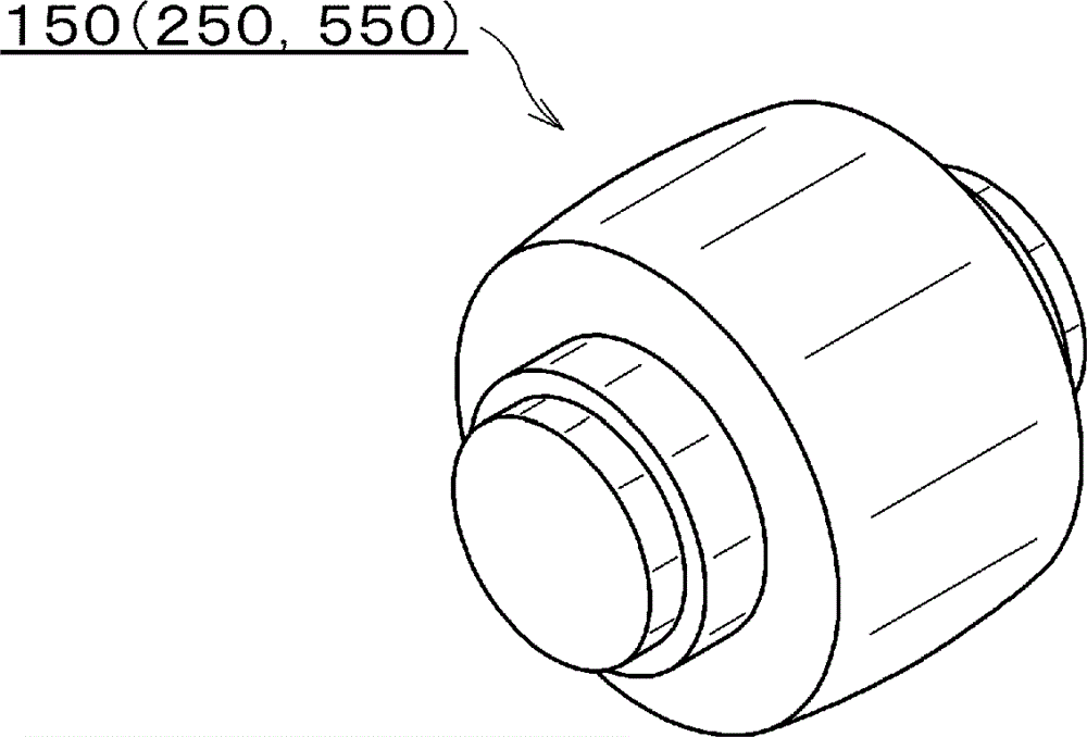 Workpiece material and grasping mechanism