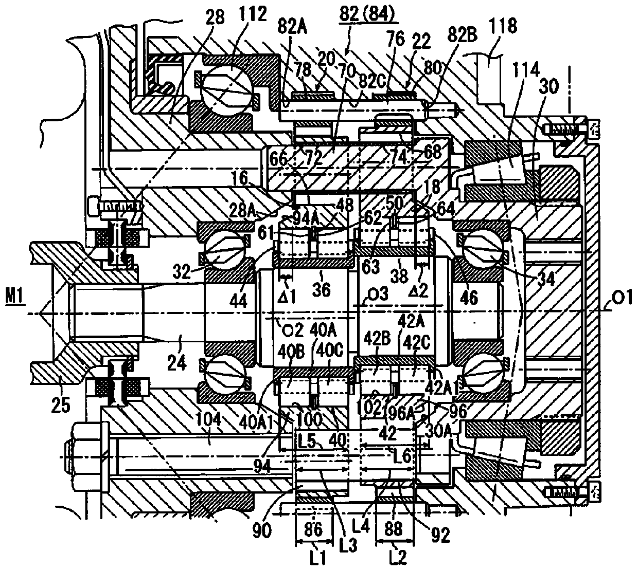 Epicyclic reduction gear