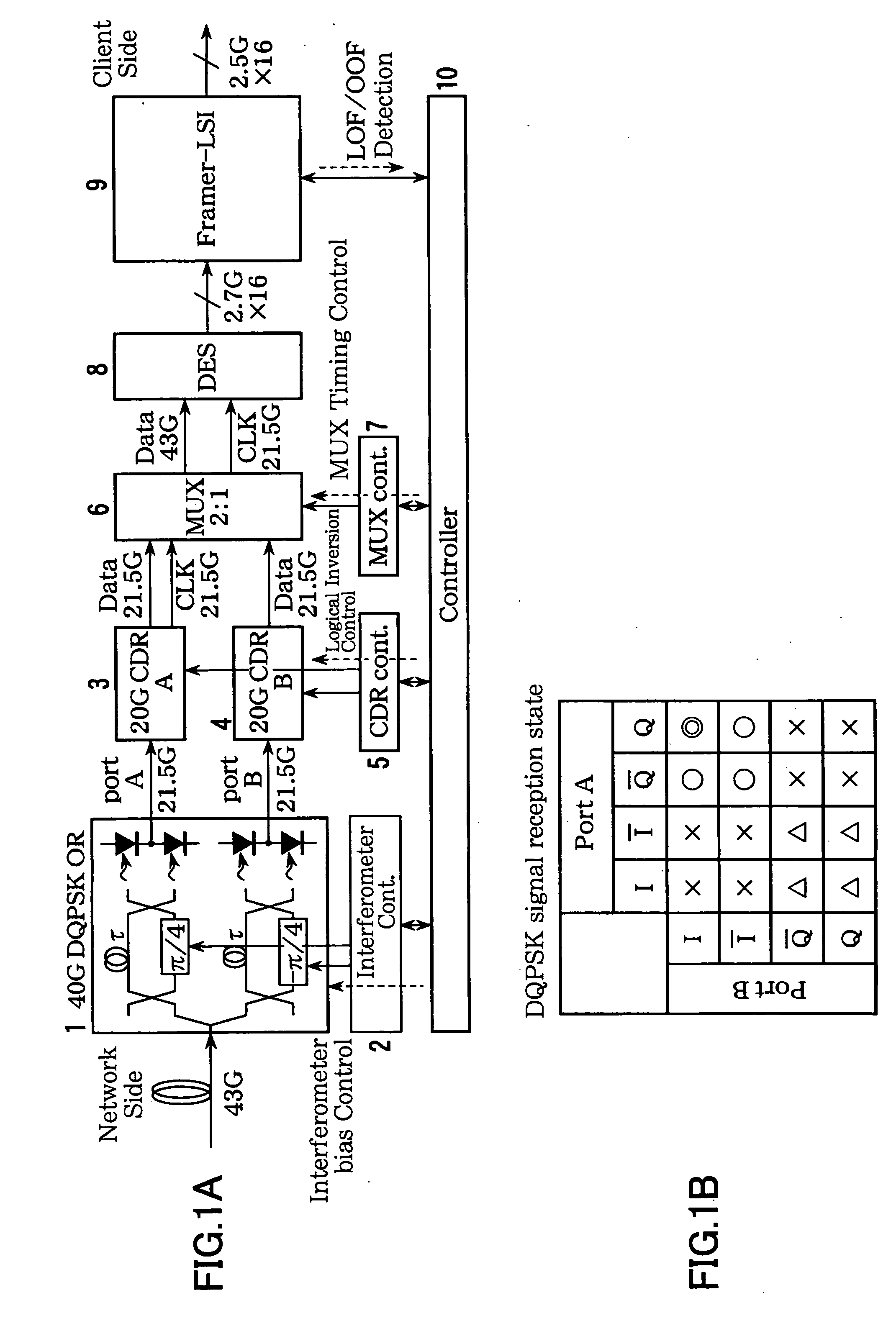 Optical signal reception device