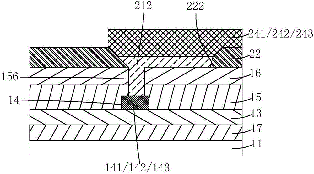 Embedded touch control AMOLED (Active-matrix Organic Light Emitting Diode) panel structure