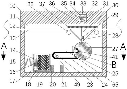 Device for continuously and quickly detecting dry rubbing fastness of dyed fabric