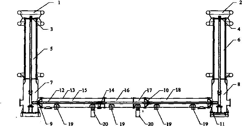 Experiment device used for extra-high voltage alternating current-direct current gas insulated metal enclosed transmission line