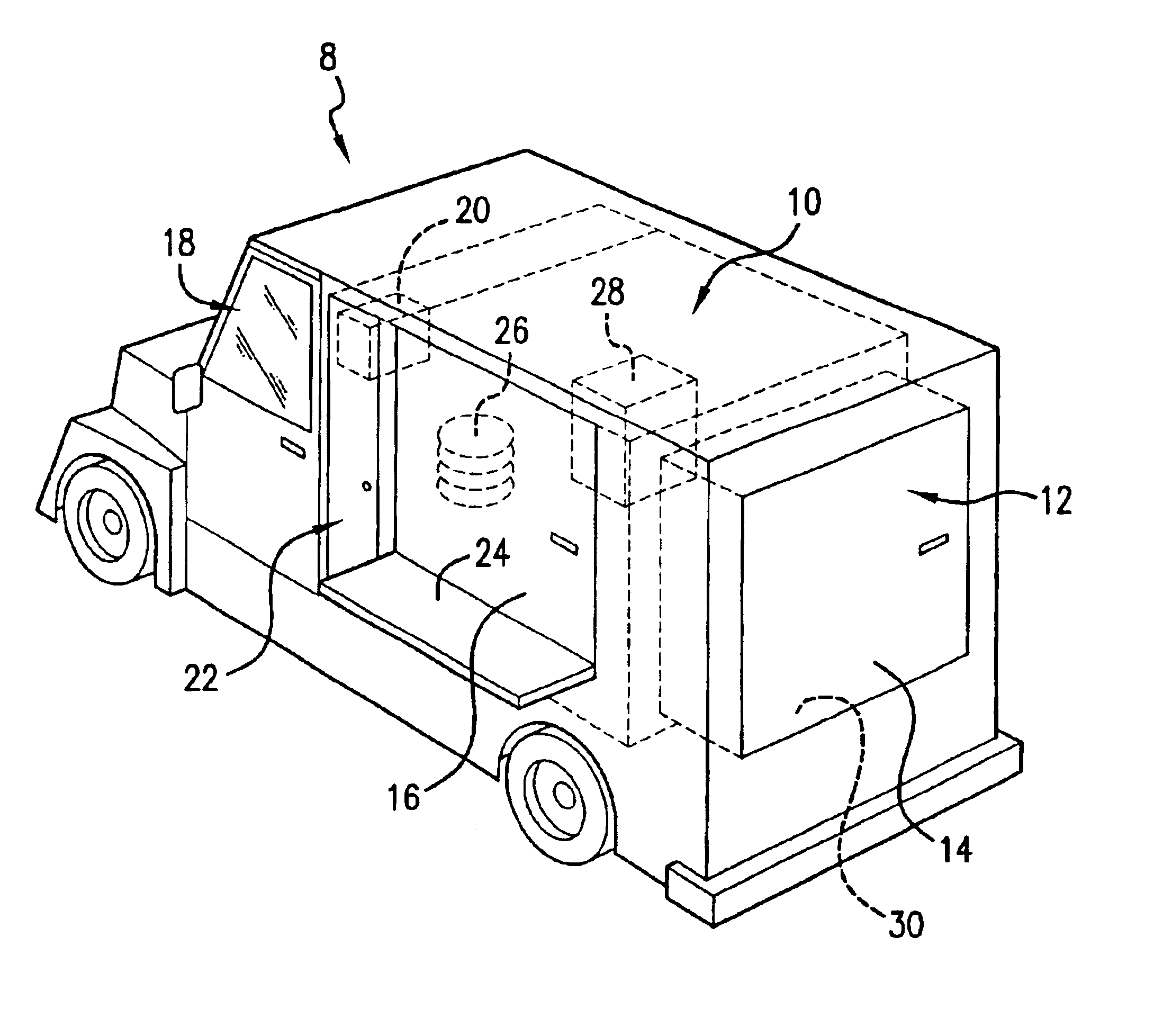 Pizza preparation and delivery method and unit