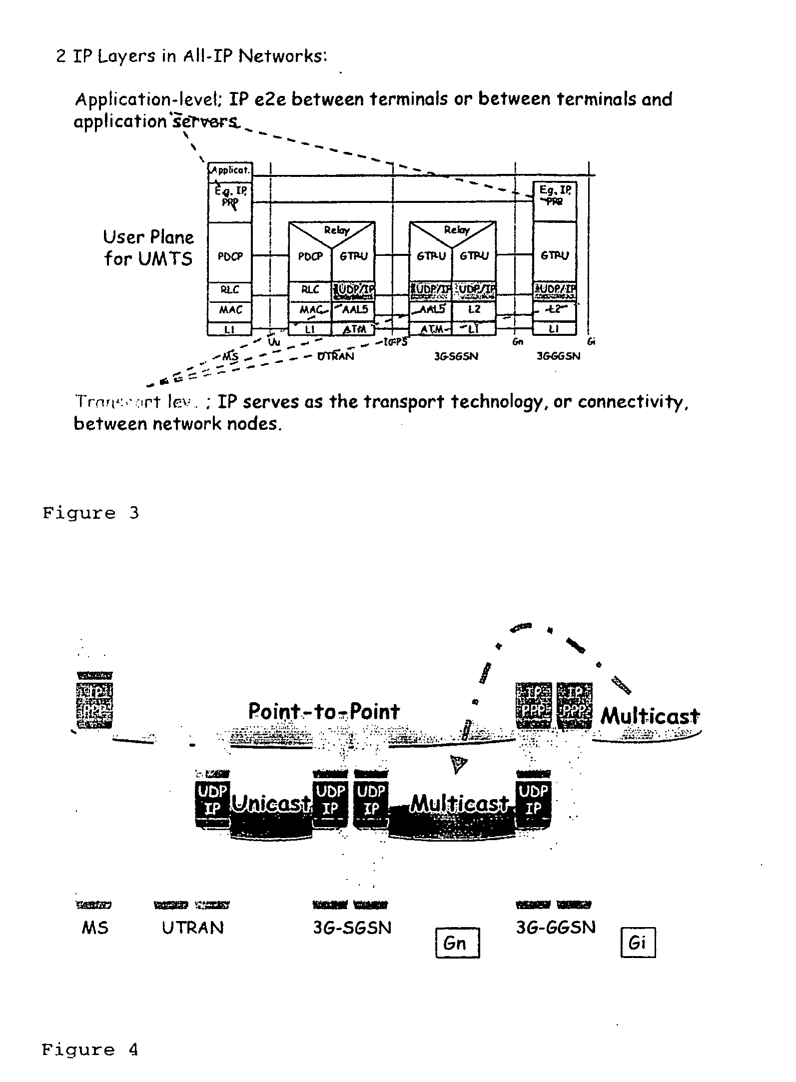 Multicast in a point-to point oriented packet-switched telecommunication network