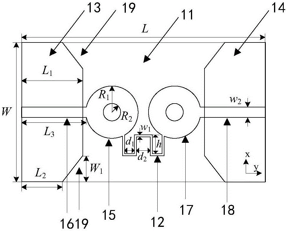 Ultra-wide plane monopole antenna array, communication device and terminal device