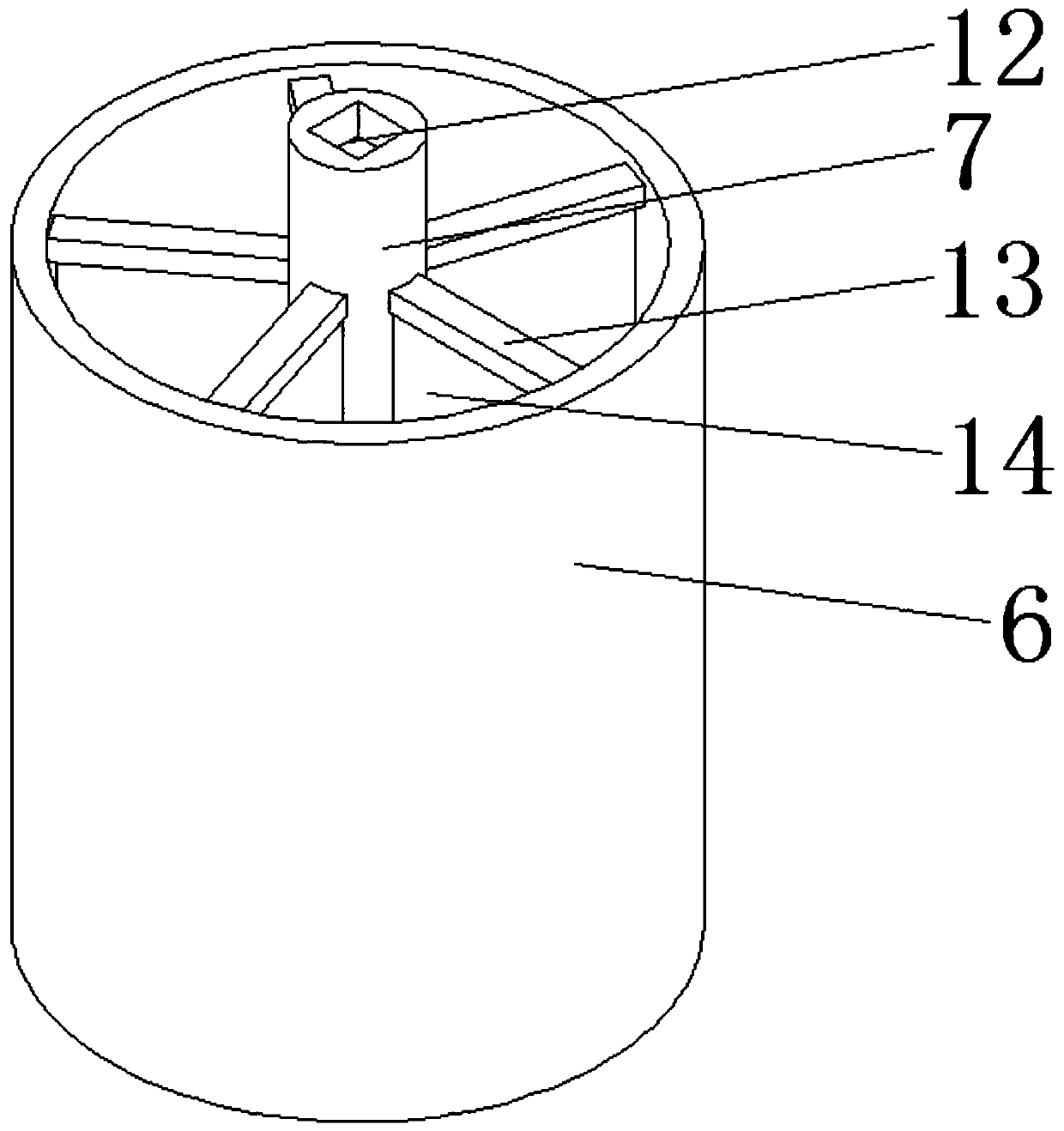 Sewage treatment device for quickly separating impurities