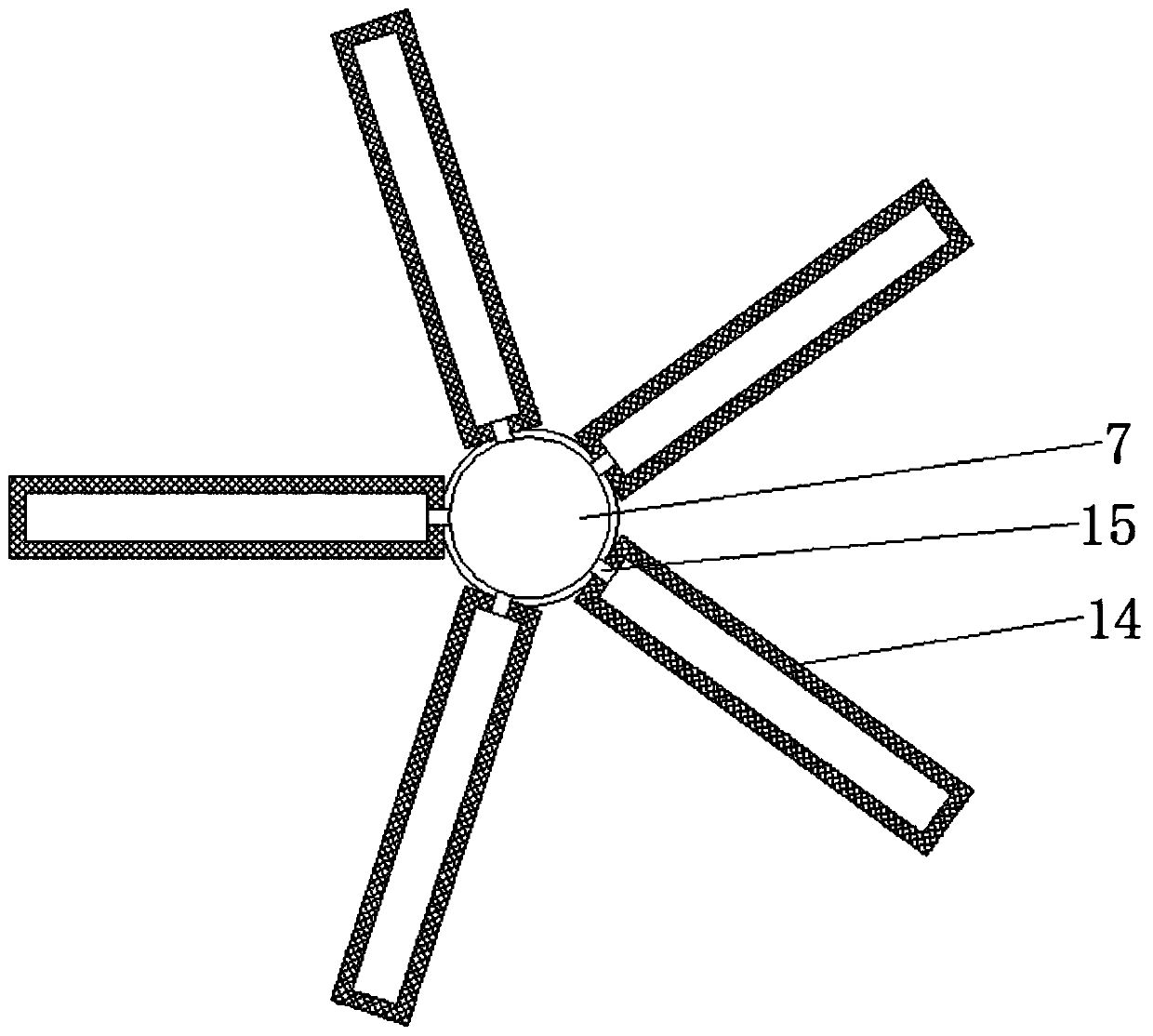 Sewage treatment device for quickly separating impurities