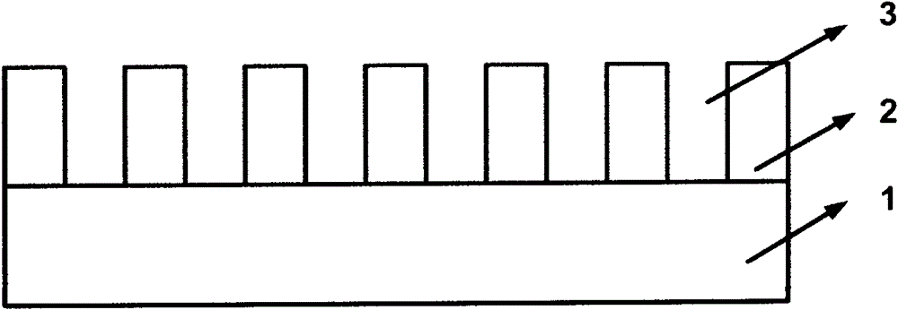 Method of growing silicon-based gallium arsenide material with inverted V-shaped silicon dioxide groove structure