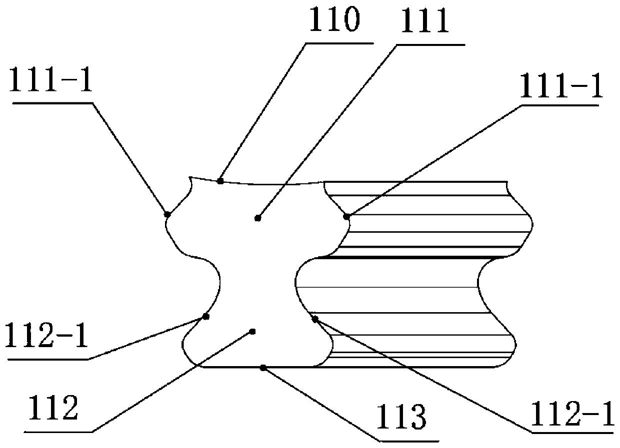 Turbine rotor device with cooling and pressing structure