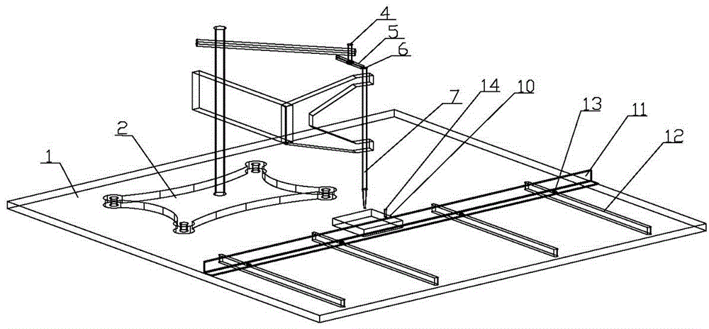 Copying cutting machine of waist-shaped hole