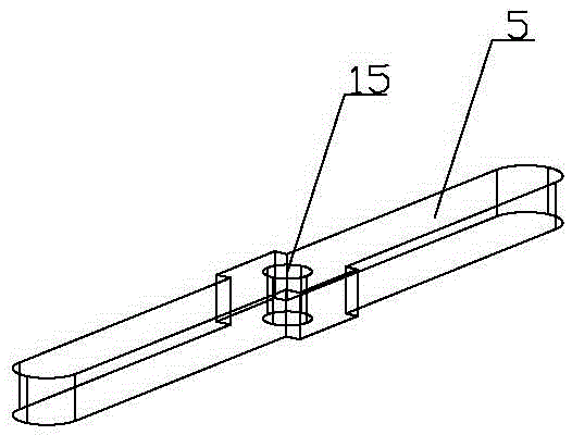 Copying cutting machine of waist-shaped hole