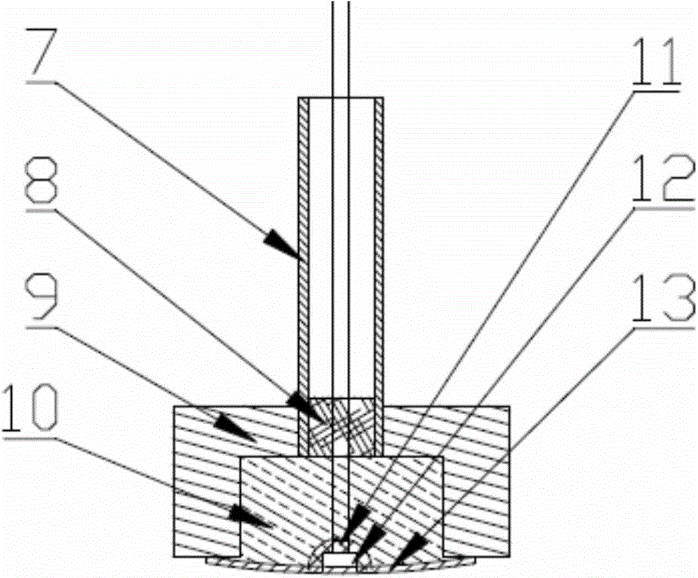 High-accuracy wall temperature measuring device