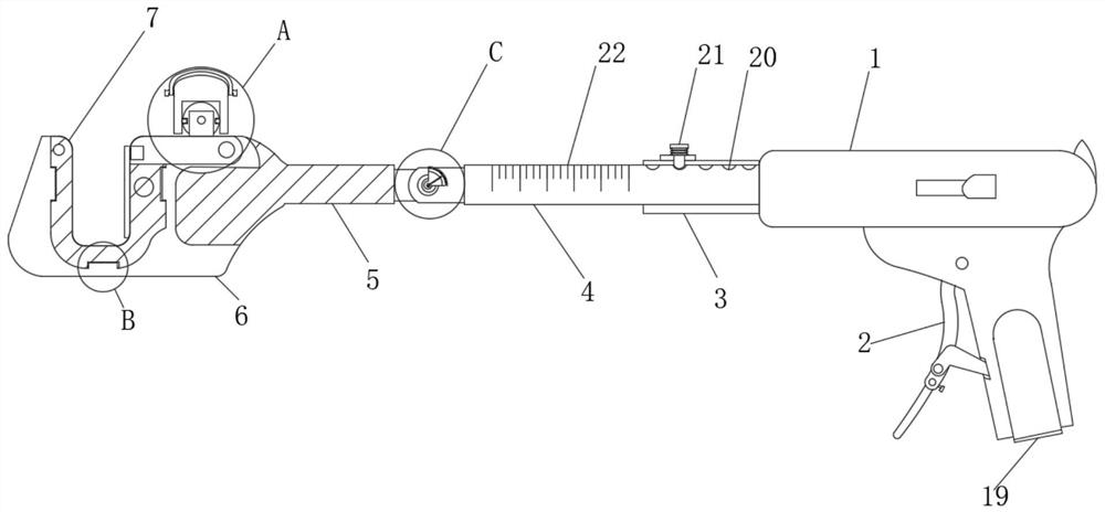 Endoscope surgical cutting anastomat capable of being quickly assembled