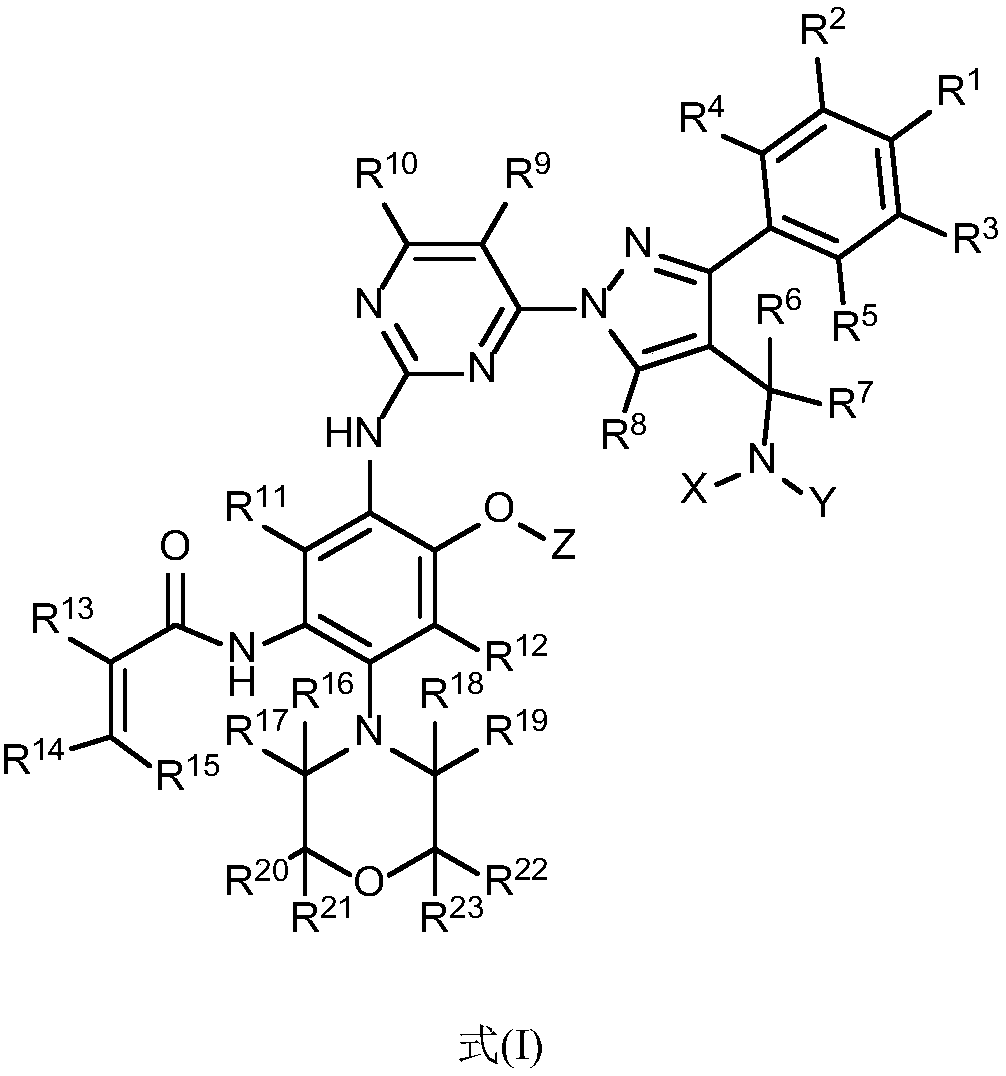 Aminopyrimidine compound, composition containing same and application thereof