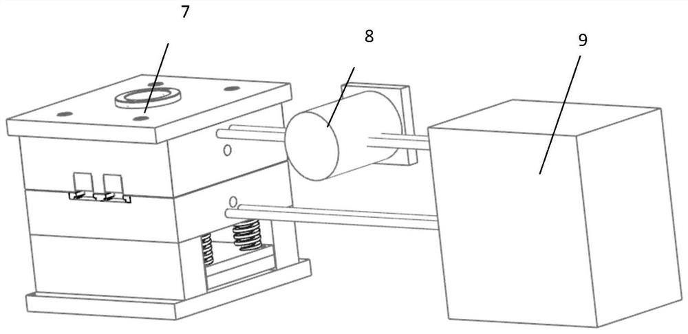 System for controlling temperature of plastic part by injection mold