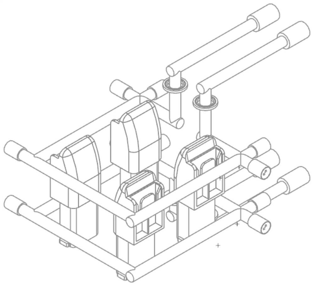 System for controlling temperature of plastic part by injection mold