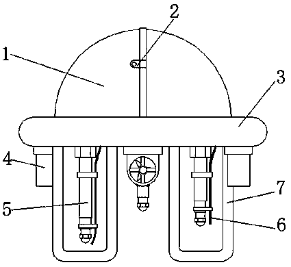 Floating type water source sampling device for environment detection