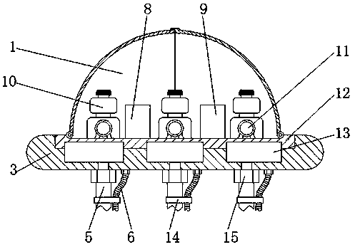 Floating type water source sampling device for environment detection