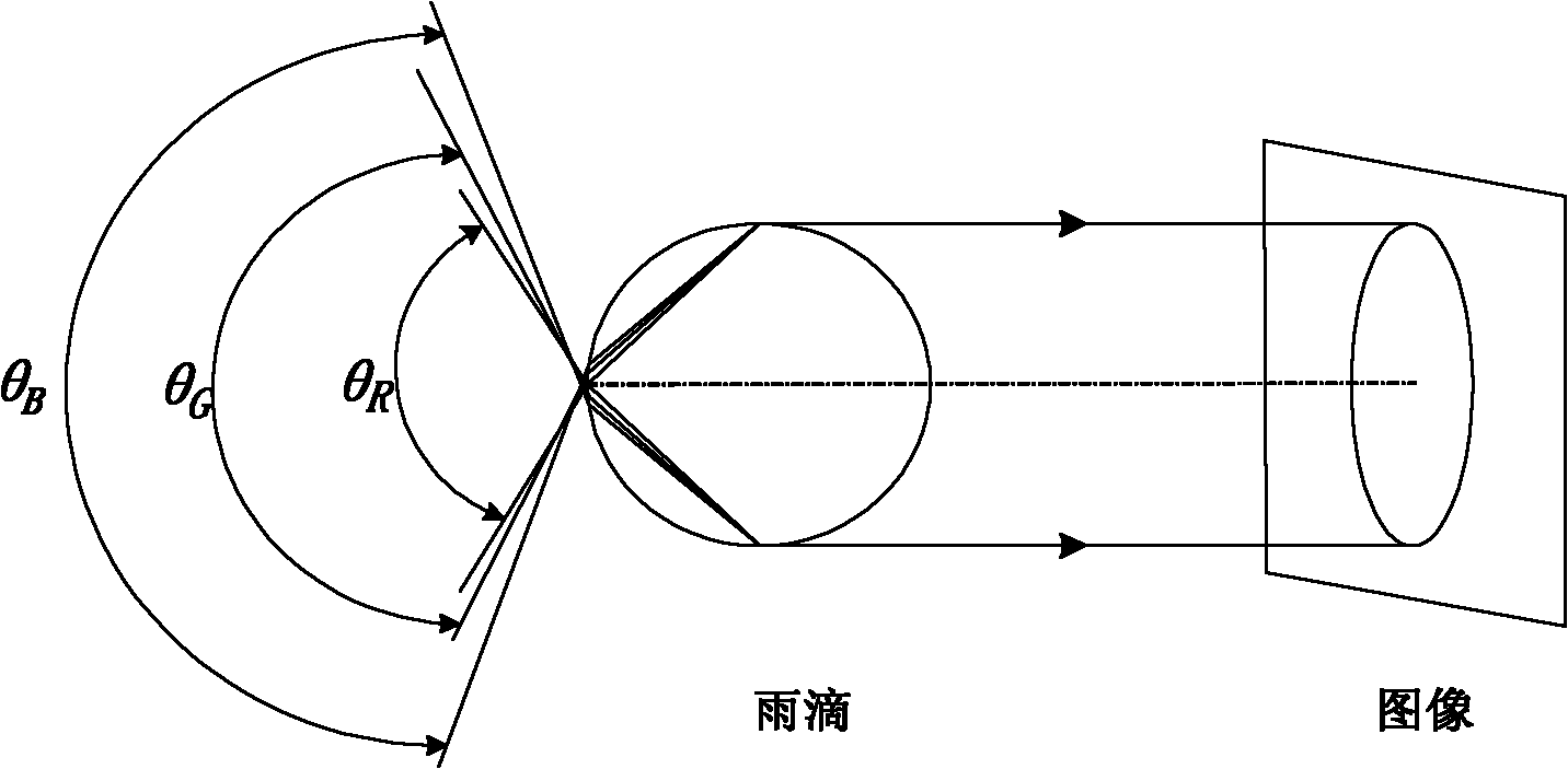 Simple-component video image rain field removing method