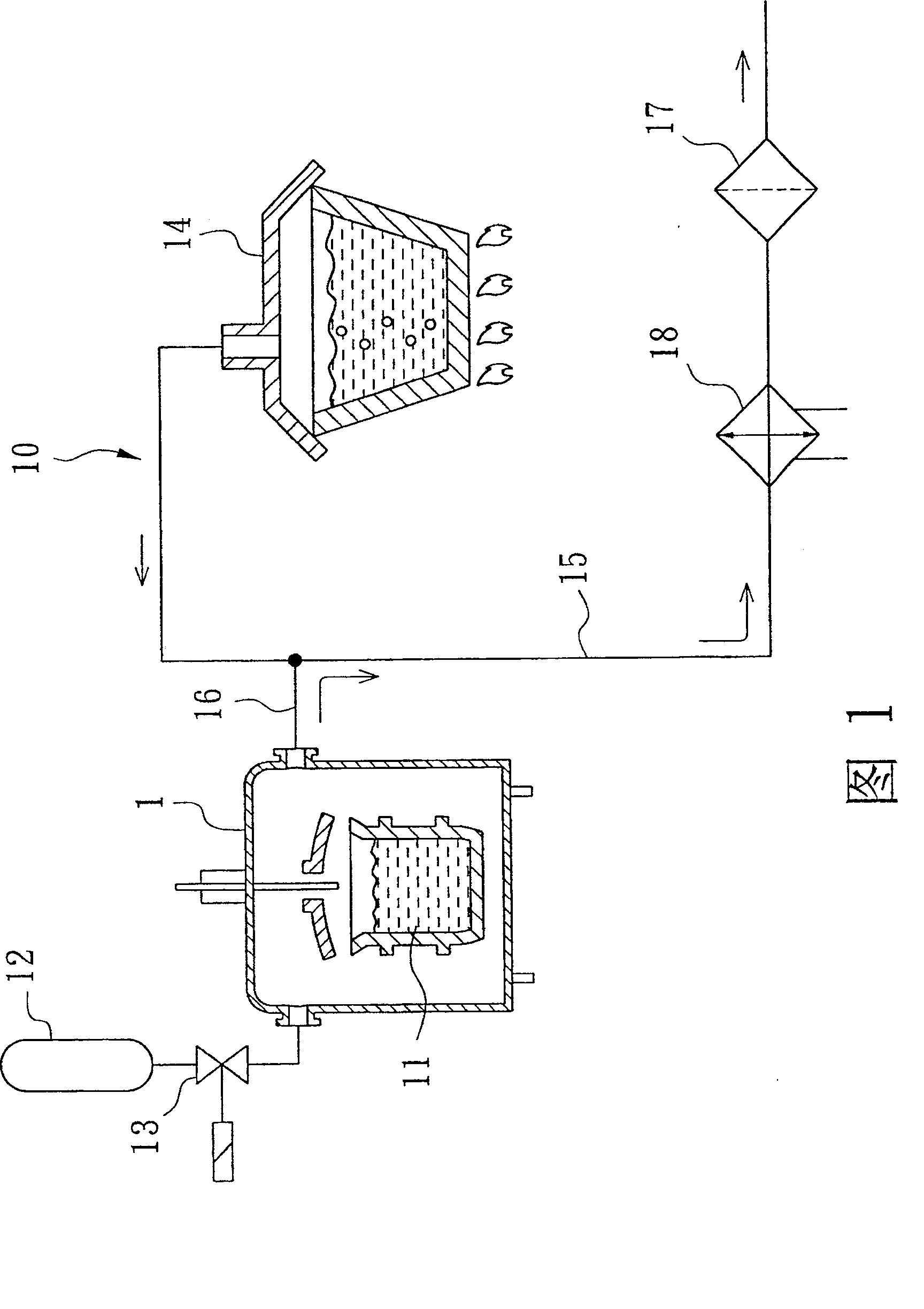 Multi-stage type vacuum pumping device and vacuum pumping method thereof