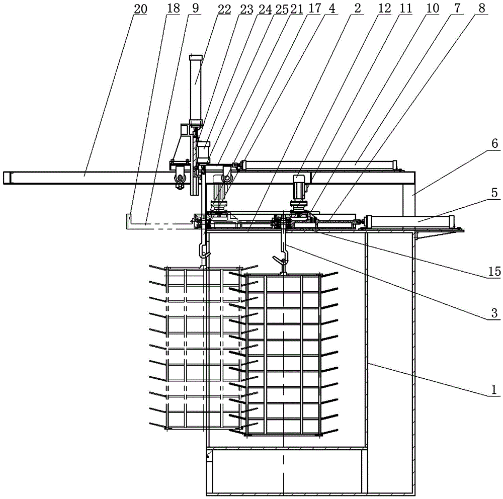 Lifting hook type shot blasting machine