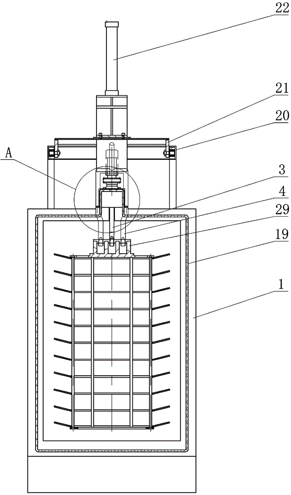 Lifting hook type shot blasting machine