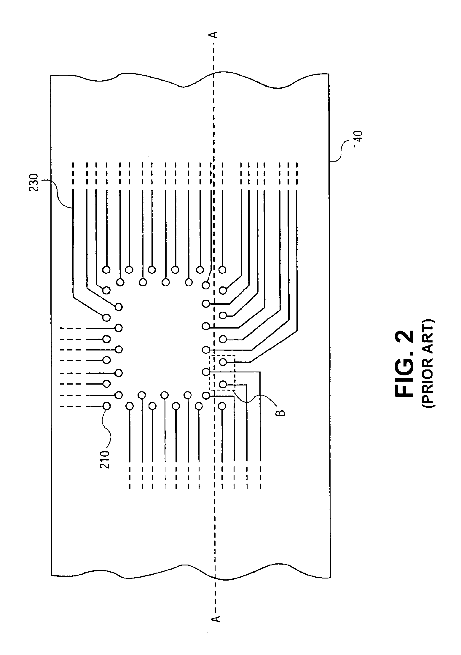 Array socket with a dedicated power/ground conductor bus