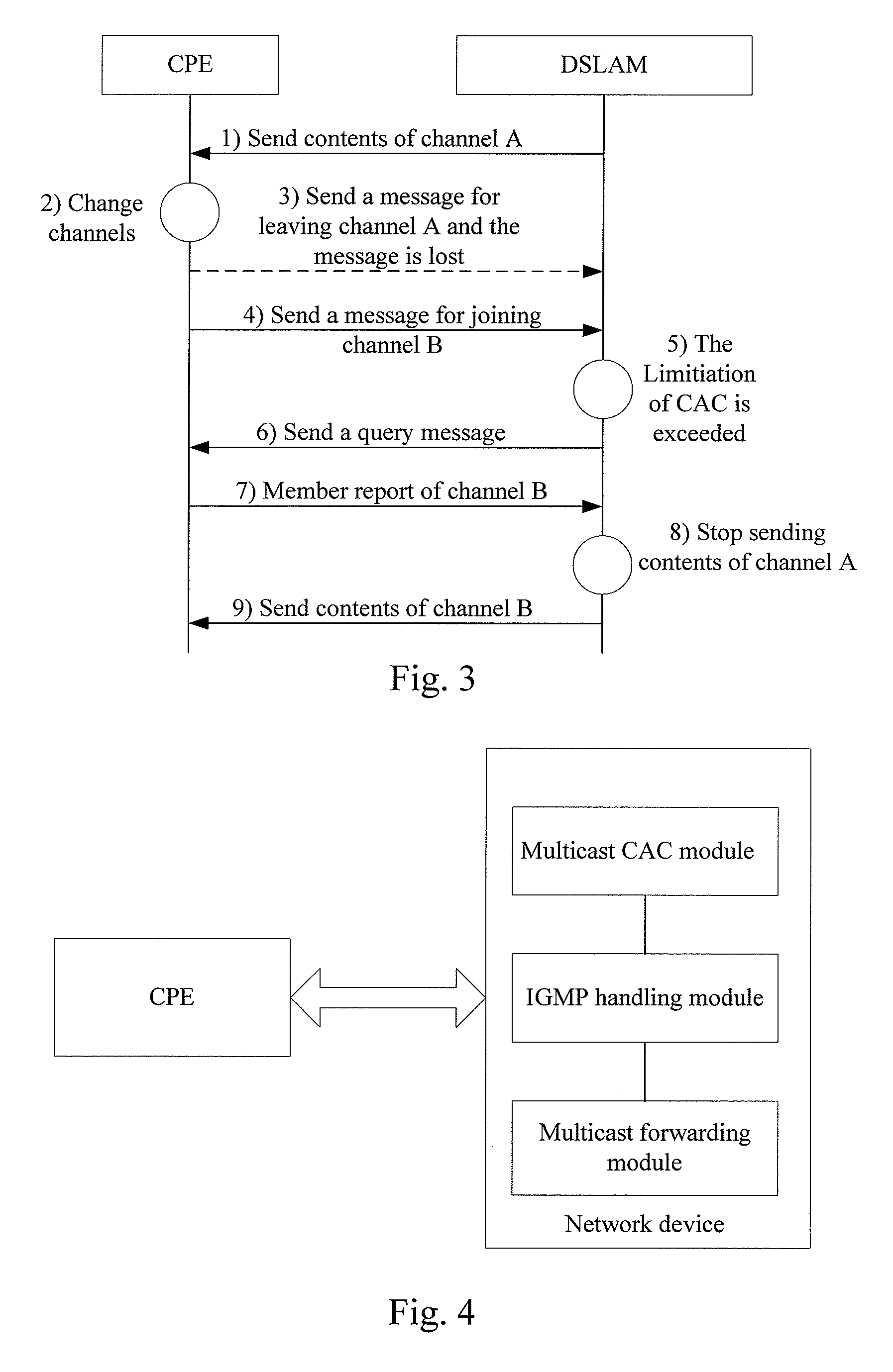 Method, system and network device for exception handling of multicast service