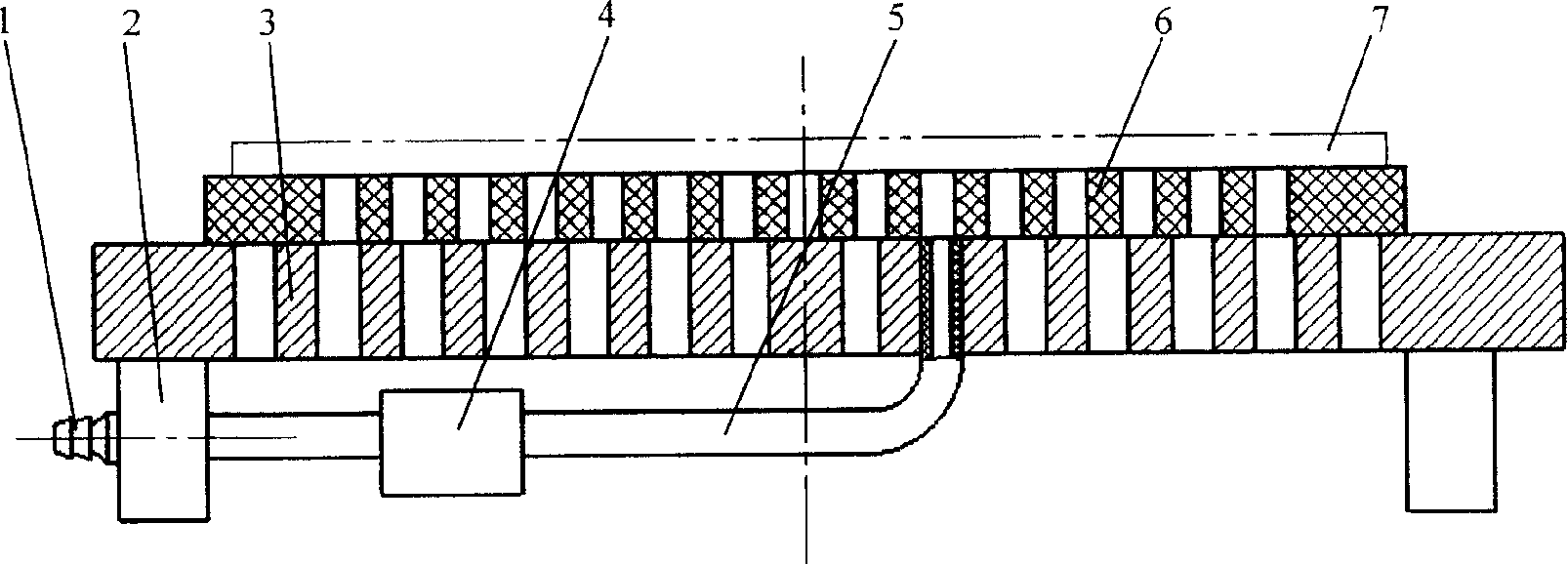 Self adaptive vacuum suction disc work bench