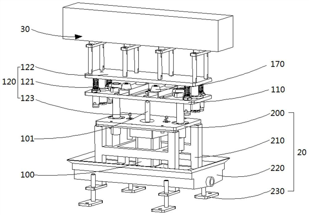 Jacking buffer device capable of automatically regulating