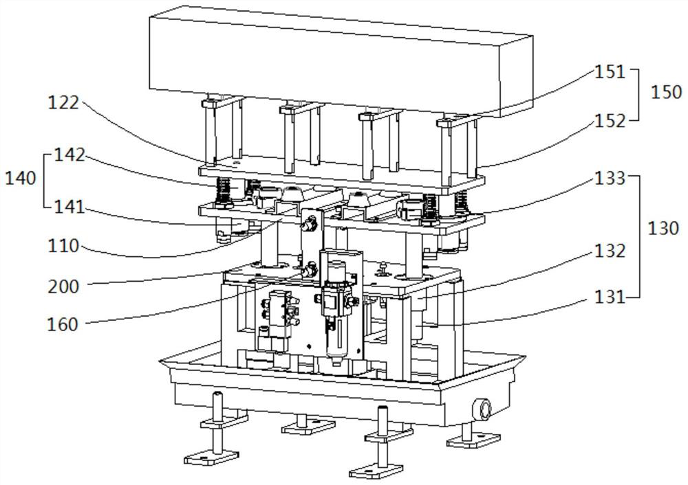 Jacking buffer device capable of automatically regulating