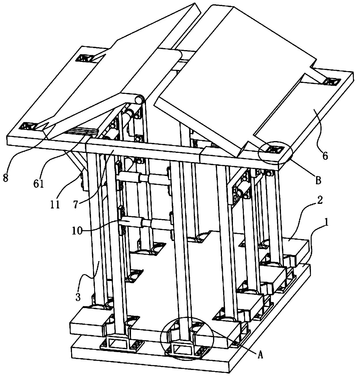 An anti-seismic mechanism for a steel structure building