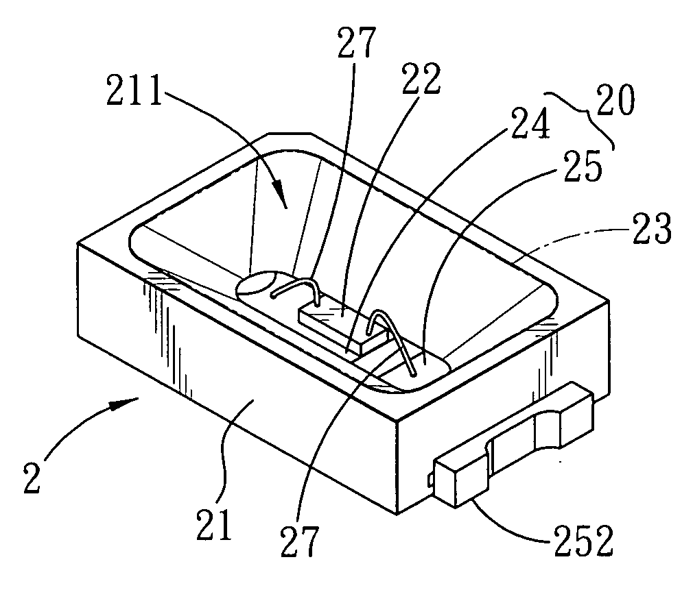 Lead frame unit, package structure and light emitting diode device having the same