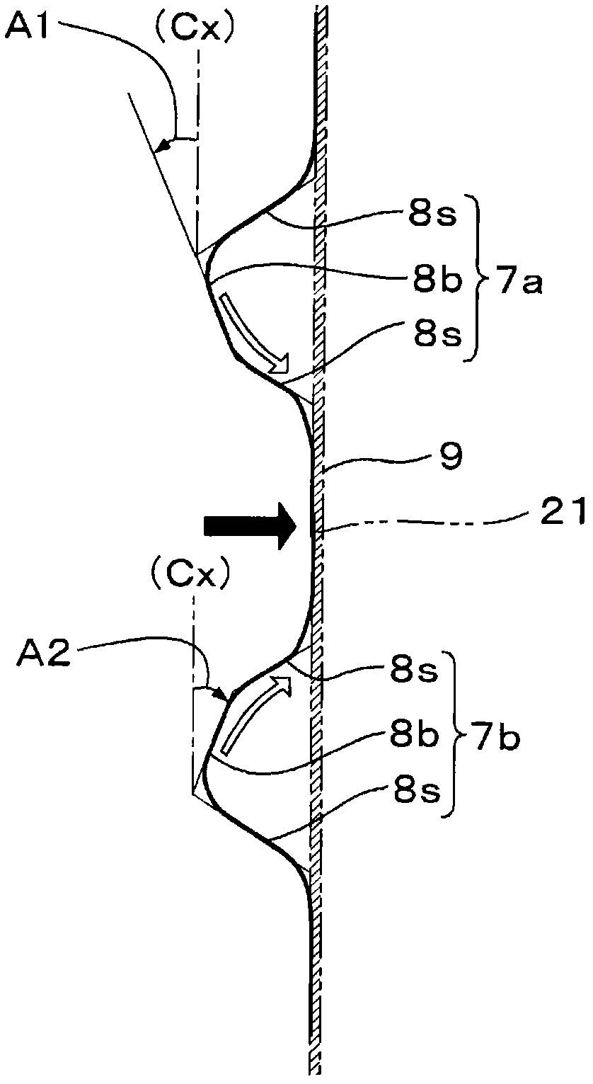 Circular bottle body manufactured from synthetic resin