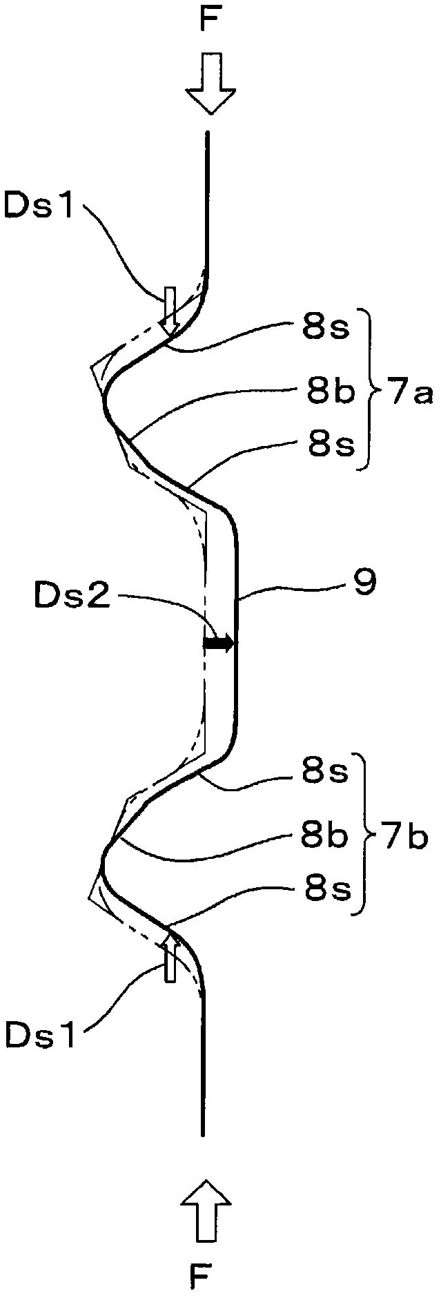 Circular bottle body manufactured from synthetic resin