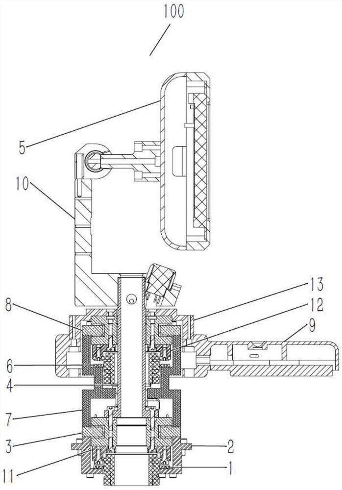 Mechanism for realizing independent rotation of double equipment