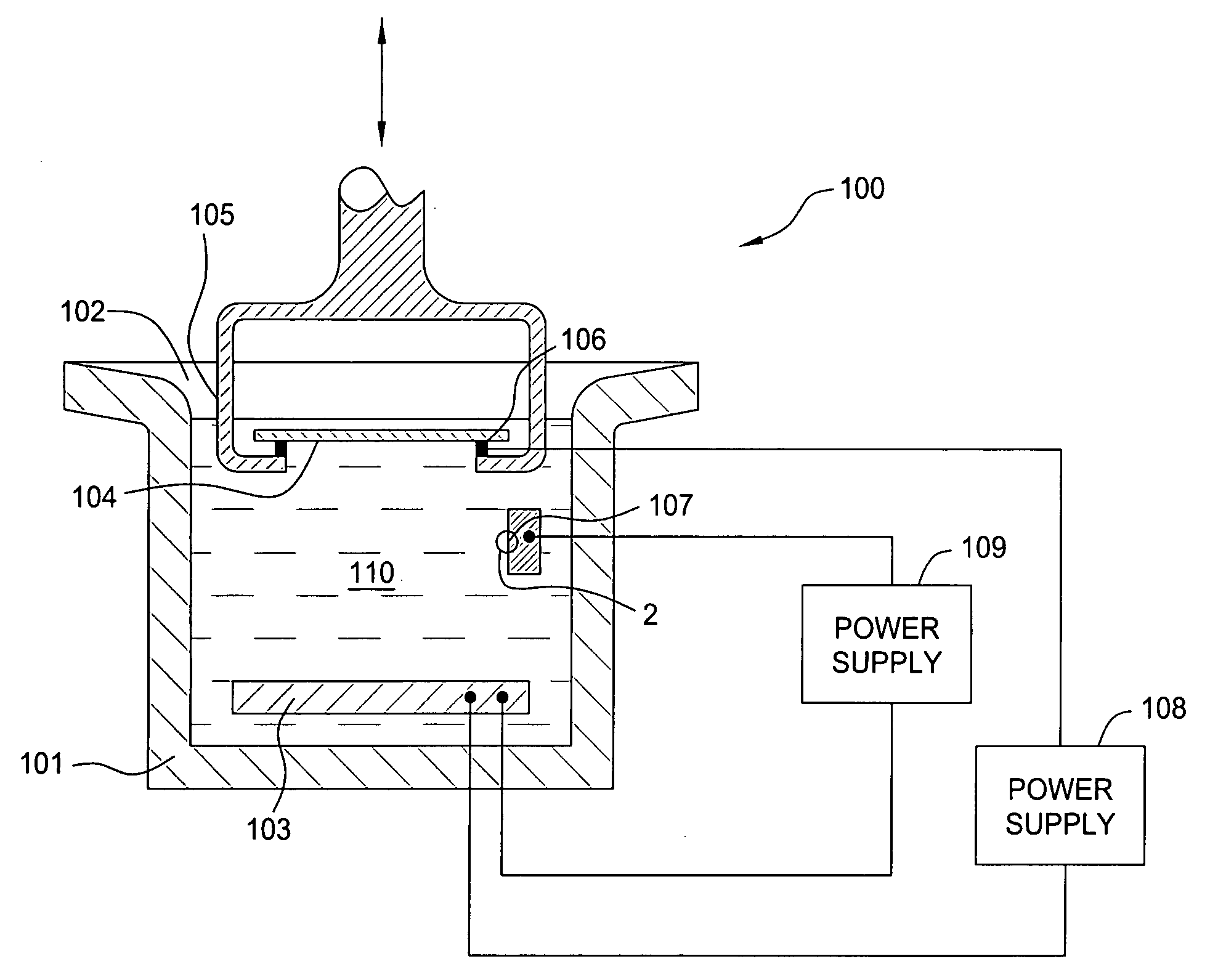 Electrolytic capacitor for electric field modulation