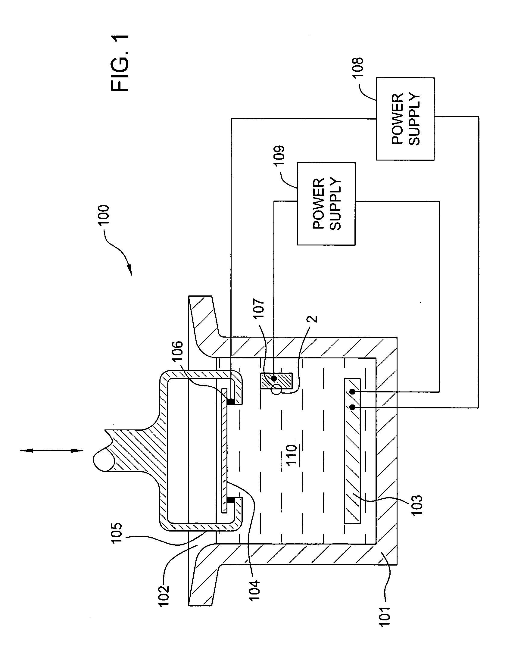 Electrolytic capacitor for electric field modulation