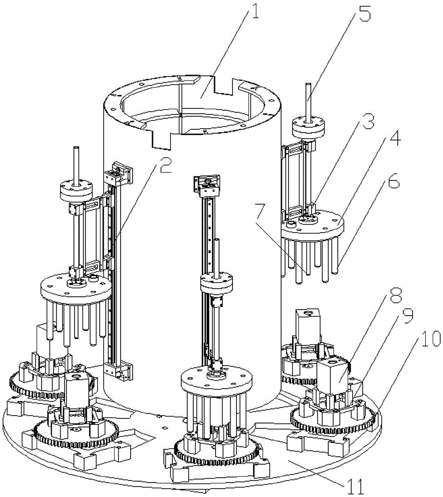 Valve block cleaning rotating tower